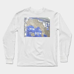 French painted advertising sign Long Sleeve T-Shirt